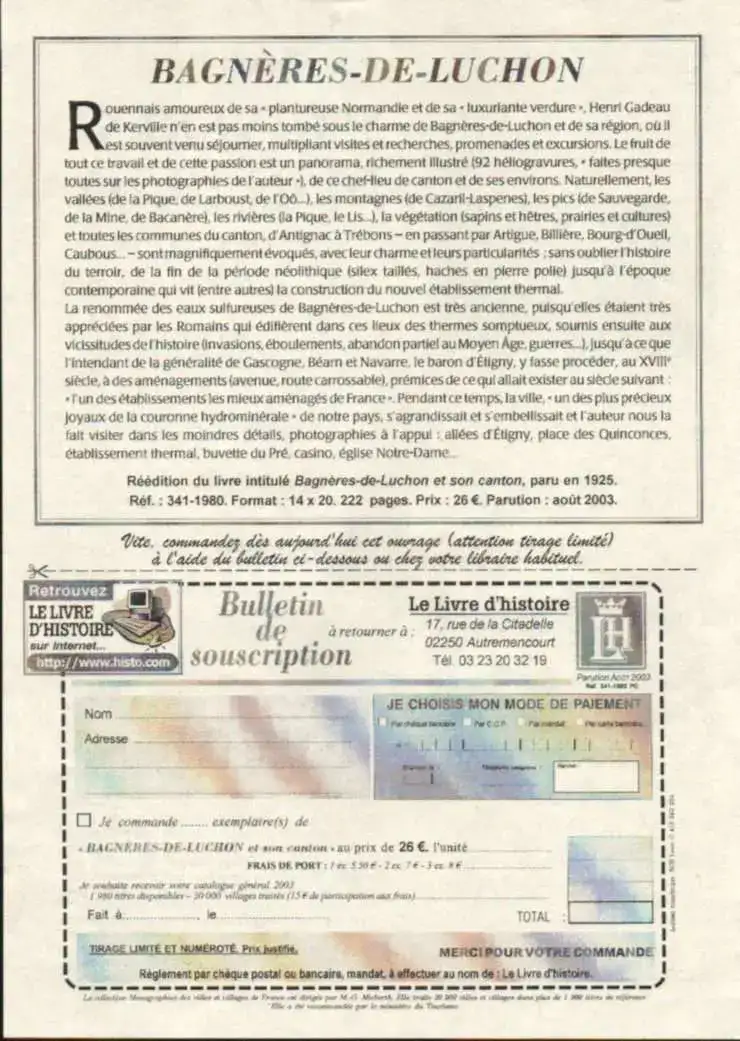 Bagnères-de-Luchon et son canton