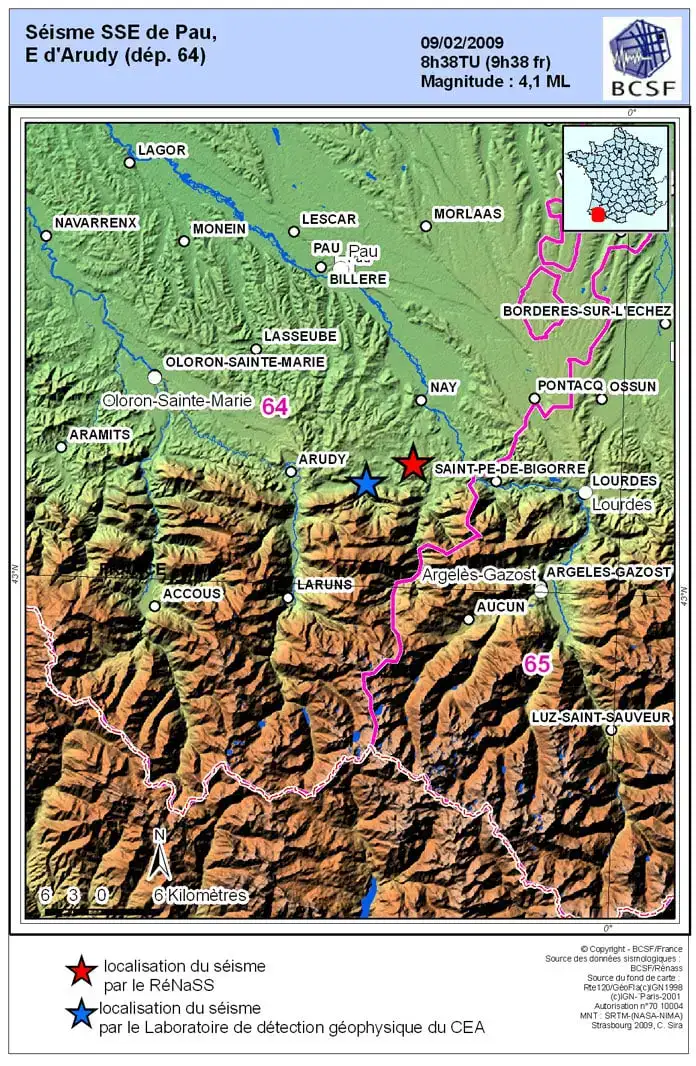 Seisme-pyrenees-atlantiques-carte