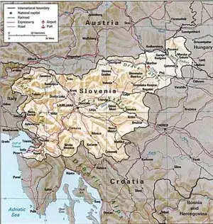 Ours-Slovenie-Carte