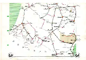 Réseau des Chemins de Fer SNCF en 1972