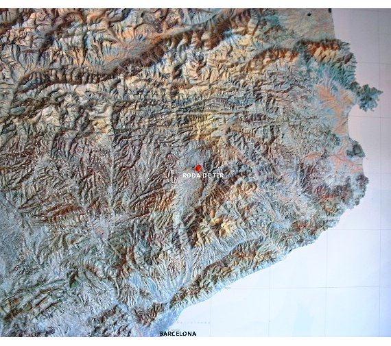 Photo satellite de la Catalogne