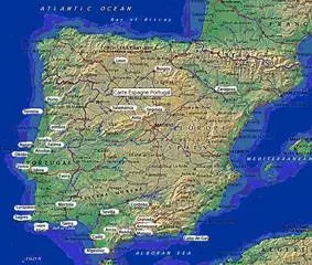 Carte d'Espagne