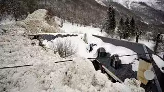 avalanche du cirque du Lys à Luchon - 2013
