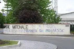 Manif-Bagneres-Tags-Gendarmerie