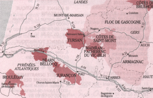 Carte des Vins des Pyrénées